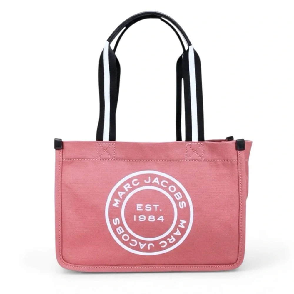 Marc Jacobs The Signet Medium Dusty Rose Canvas Tote Bag (EUC)